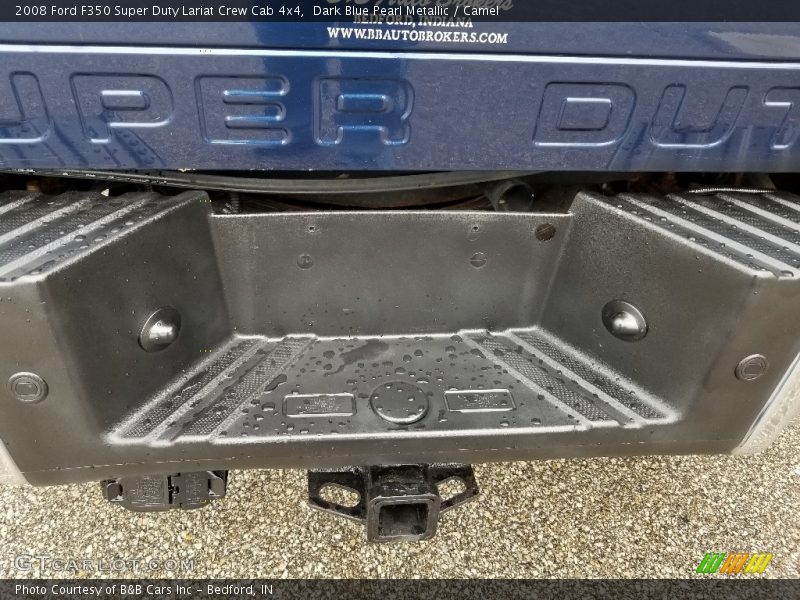Dark Blue Pearl Metallic / Camel 2008 Ford F350 Super Duty Lariat Crew Cab 4x4