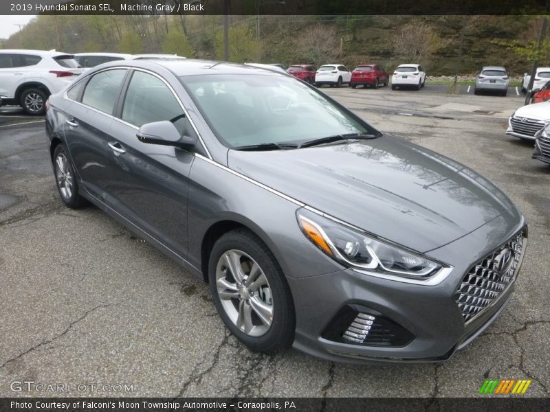 Machine Gray / Black 2019 Hyundai Sonata SEL