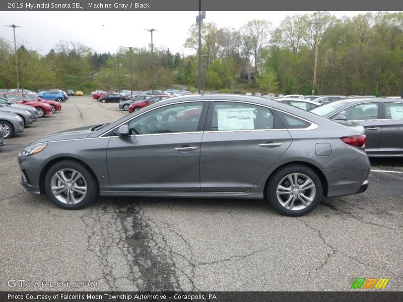 Machine Gray / Black 2019 Hyundai Sonata SEL
