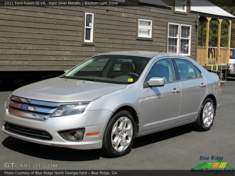 Ingot Silver Metallic / Medium Light Stone 2011 Ford Fusion SE V6