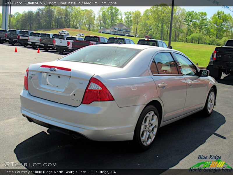 Ingot Silver Metallic / Medium Light Stone 2011 Ford Fusion SE V6