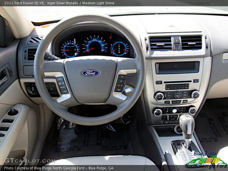Ingot Silver Metallic / Medium Light Stone 2011 Ford Fusion SE V6