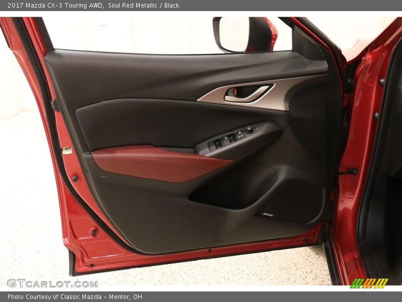 Soul Red Metallic / Black 2017 Mazda CX-3 Touring AWD