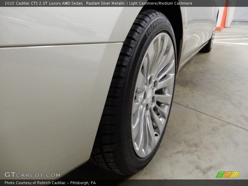 Radiant Silver Metallic / Light Cashmere/Medium Cashmere 2015 Cadillac CTS 2.0T Luxury AWD Sedan