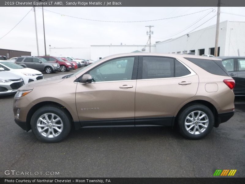 Sandy Ridge Metallic / Jet Black 2019 Chevrolet Equinox LT AWD