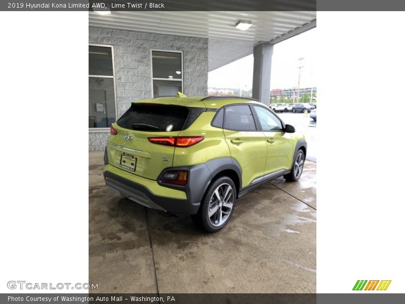 Lime Twist / Black 2019 Hyundai Kona Limited AWD