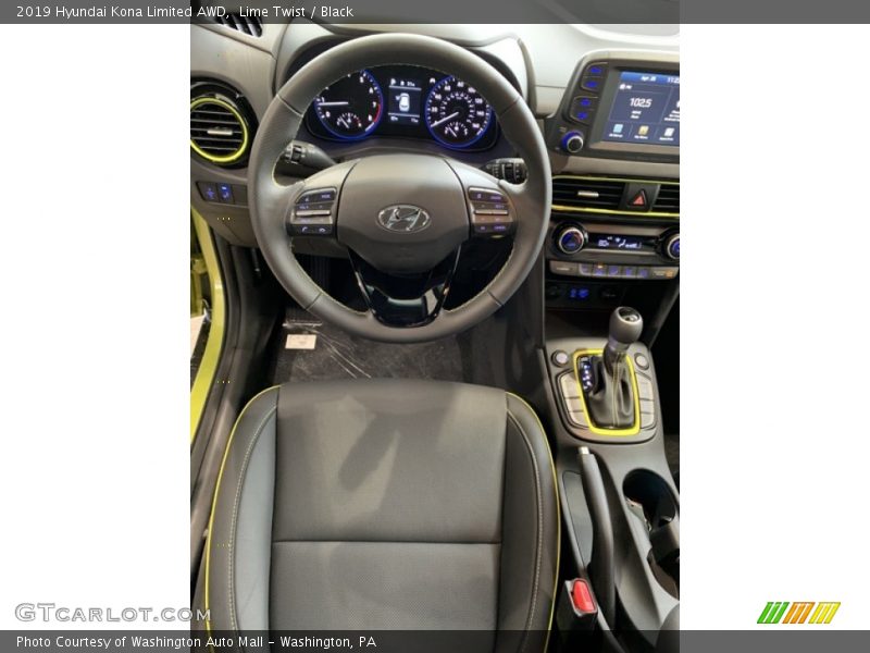 Lime Twist / Black 2019 Hyundai Kona Limited AWD