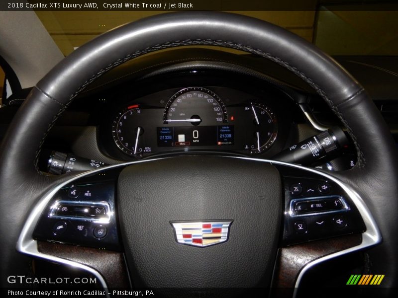 Crystal White Tricoat / Jet Black 2018 Cadillac XTS Luxury AWD