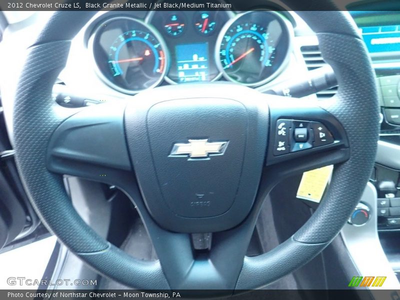 Black Granite Metallic / Jet Black/Medium Titanium 2012 Chevrolet Cruze LS