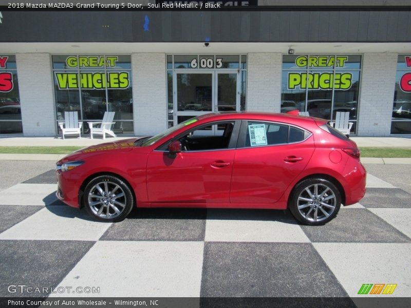 Soul Red Metallic / Black 2018 Mazda MAZDA3 Grand Touring 5 Door