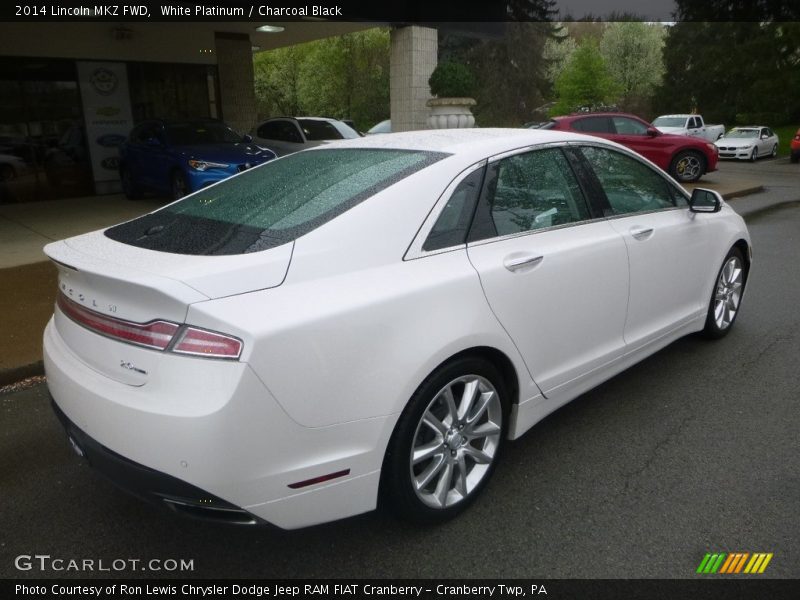 White Platinum / Charcoal Black 2014 Lincoln MKZ FWD