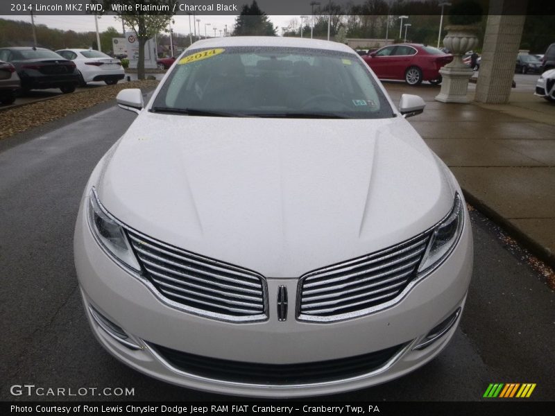 White Platinum / Charcoal Black 2014 Lincoln MKZ FWD