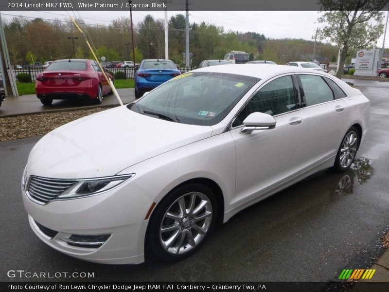 White Platinum / Charcoal Black 2014 Lincoln MKZ FWD