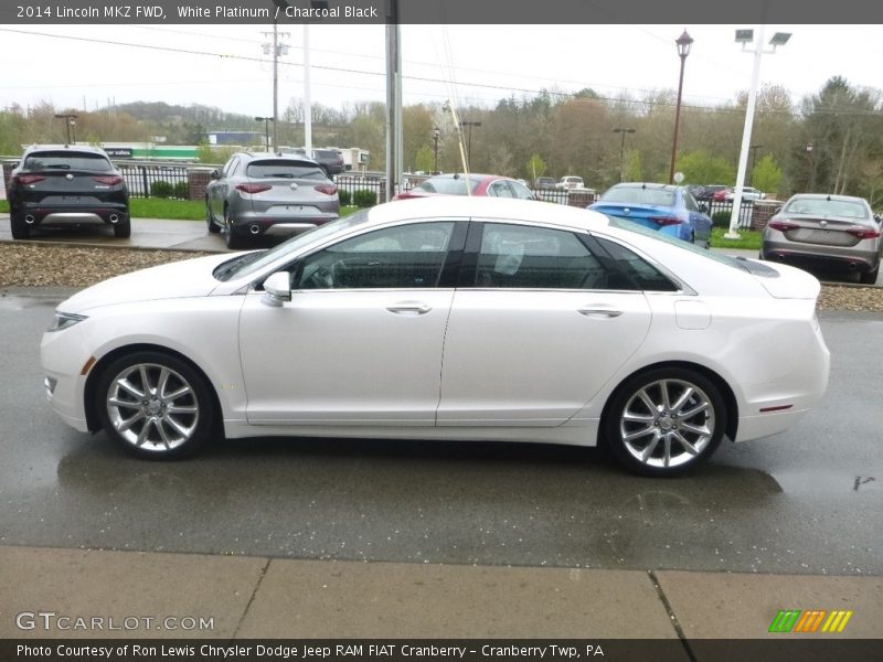 White Platinum / Charcoal Black 2014 Lincoln MKZ FWD