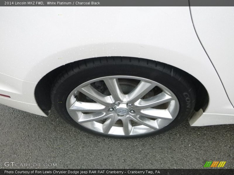 White Platinum / Charcoal Black 2014 Lincoln MKZ FWD