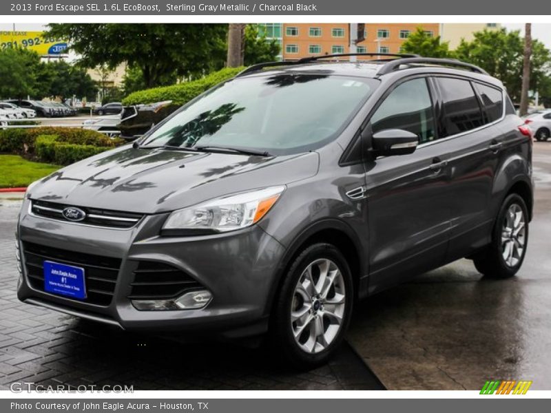 Sterling Gray Metallic / Charcoal Black 2013 Ford Escape SEL 1.6L EcoBoost