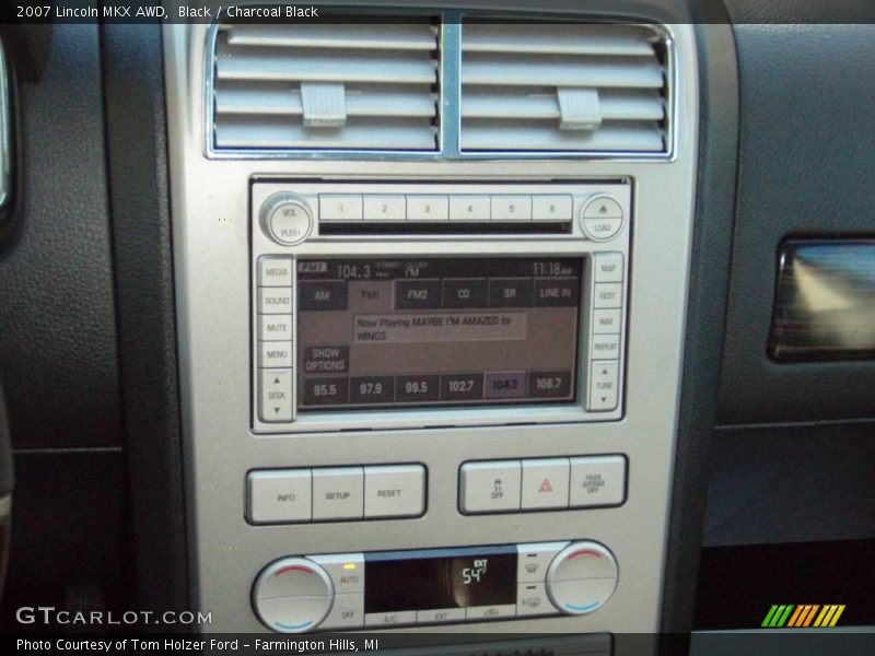 Black / Charcoal Black 2007 Lincoln MKX AWD