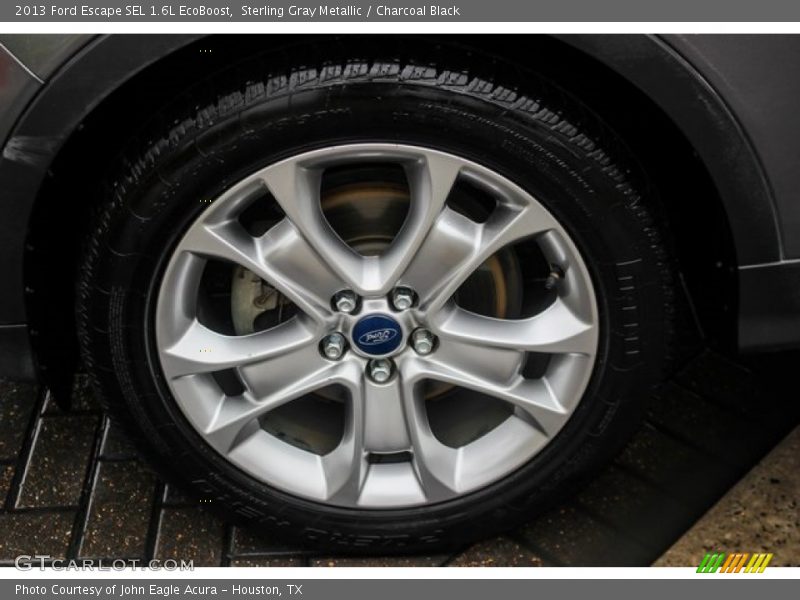 Sterling Gray Metallic / Charcoal Black 2013 Ford Escape SEL 1.6L EcoBoost