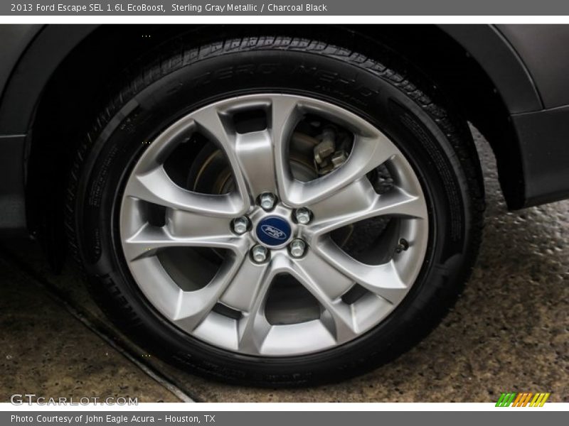 Sterling Gray Metallic / Charcoal Black 2013 Ford Escape SEL 1.6L EcoBoost