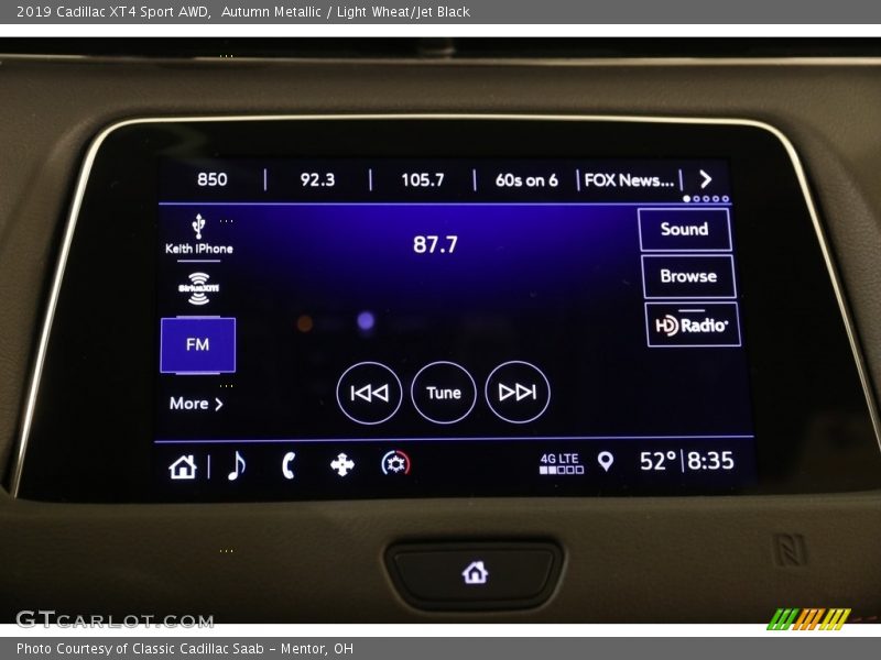 Autumn Metallic / Light Wheat/Jet Black 2019 Cadillac XT4 Sport AWD