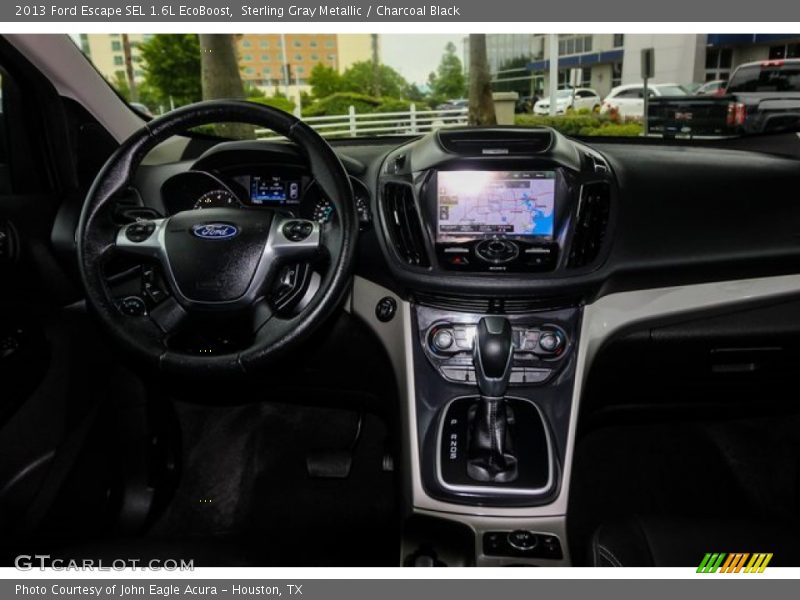 Sterling Gray Metallic / Charcoal Black 2013 Ford Escape SEL 1.6L EcoBoost