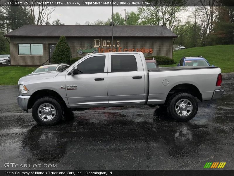 Bright Silver Metallic / Black/Diesel Gray 2015 Ram 2500 Tradesman Crew Cab 4x4