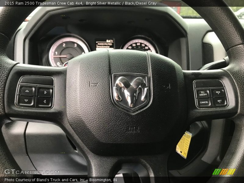 Bright Silver Metallic / Black/Diesel Gray 2015 Ram 2500 Tradesman Crew Cab 4x4