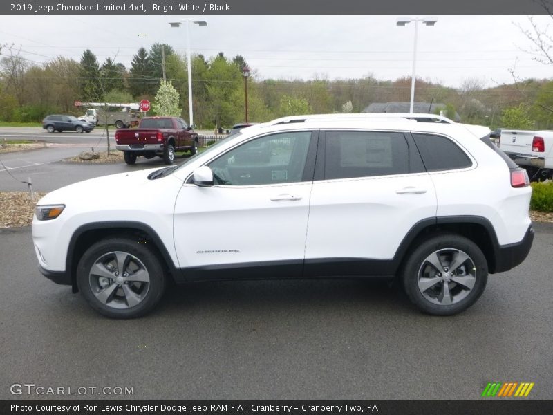 Bright White / Black 2019 Jeep Cherokee Limited 4x4