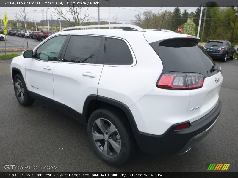 Bright White / Black 2019 Jeep Cherokee Limited 4x4