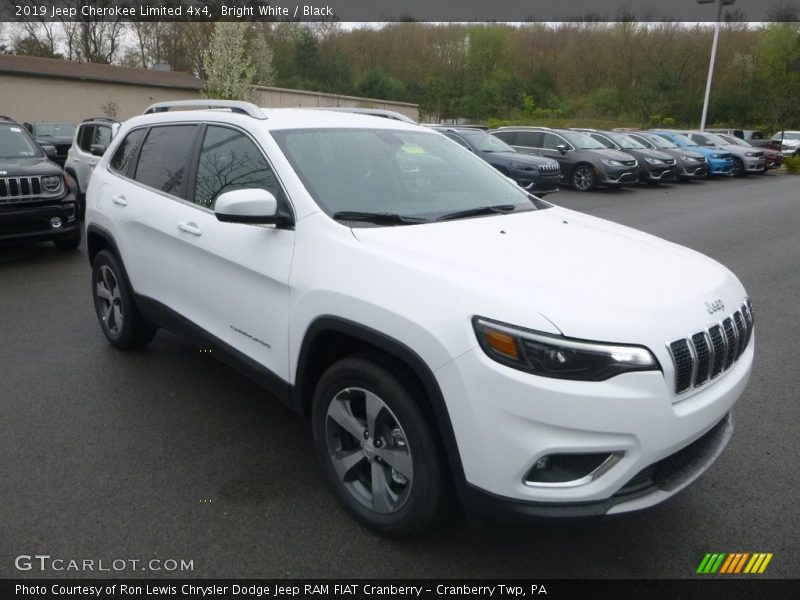 Bright White / Black 2019 Jeep Cherokee Limited 4x4