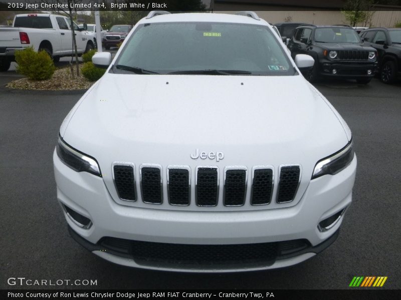 Bright White / Black 2019 Jeep Cherokee Limited 4x4
