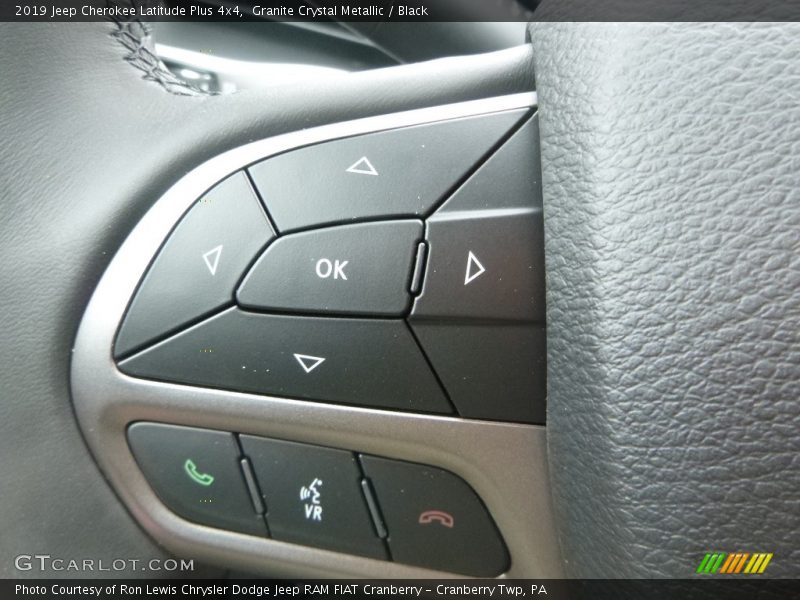 Granite Crystal Metallic / Black 2019 Jeep Cherokee Latitude Plus 4x4