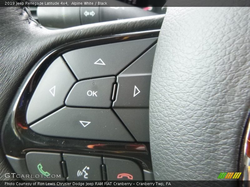 Alpine White / Black 2019 Jeep Renegade Latitude 4x4