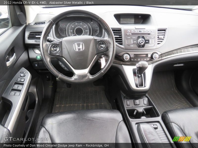 Alabaster Silver Metallic / Black 2012 Honda CR-V EX-L 4WD