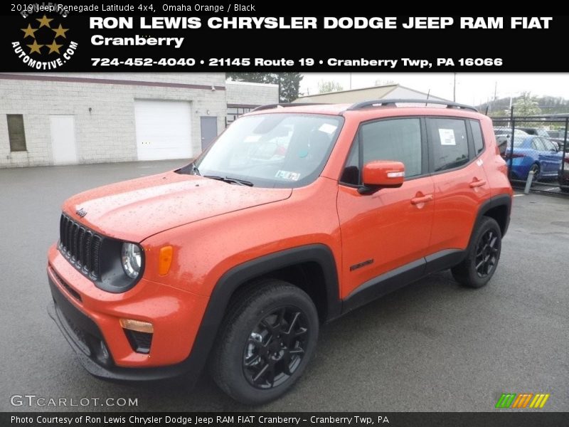 Omaha Orange / Black 2019 Jeep Renegade Latitude 4x4