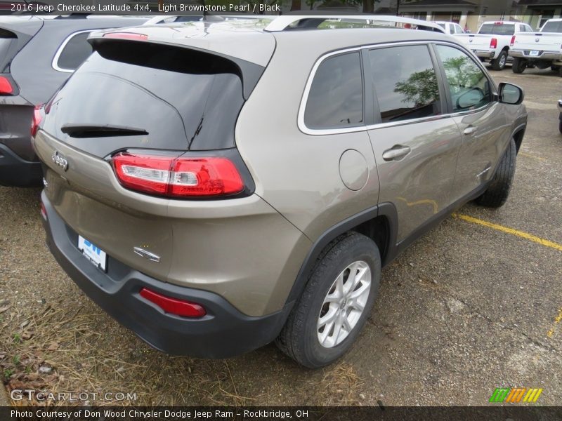 Light Brownstone Pearl / Black 2016 Jeep Cherokee Latitude 4x4