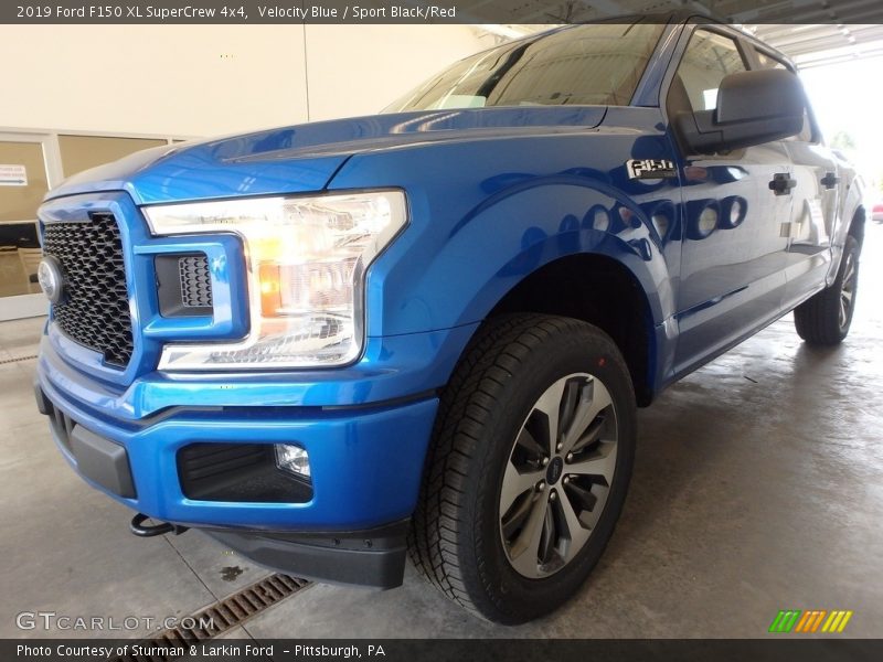 Velocity Blue / Sport Black/Red 2019 Ford F150 XL SuperCrew 4x4