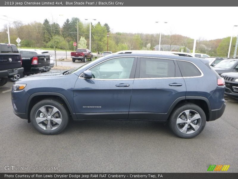 Blue Shade Pearl / Black/Ski Grey 2019 Jeep Cherokee Limited 4x4
