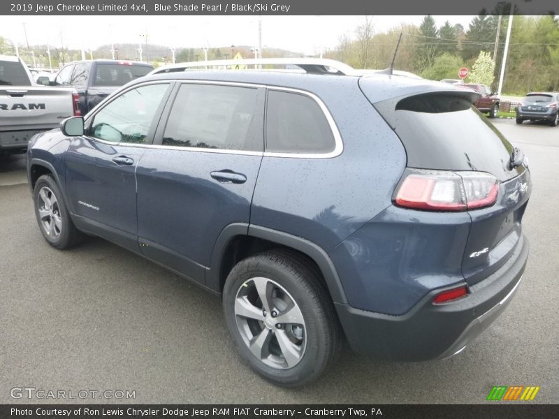 Blue Shade Pearl / Black/Ski Grey 2019 Jeep Cherokee Limited 4x4