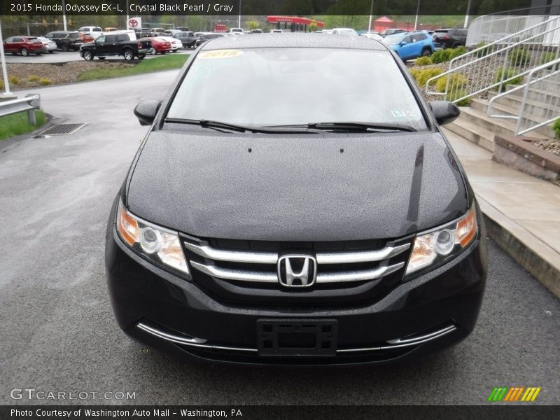 Crystal Black Pearl / Gray 2015 Honda Odyssey EX-L