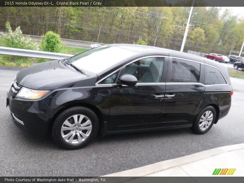 Crystal Black Pearl / Gray 2015 Honda Odyssey EX-L