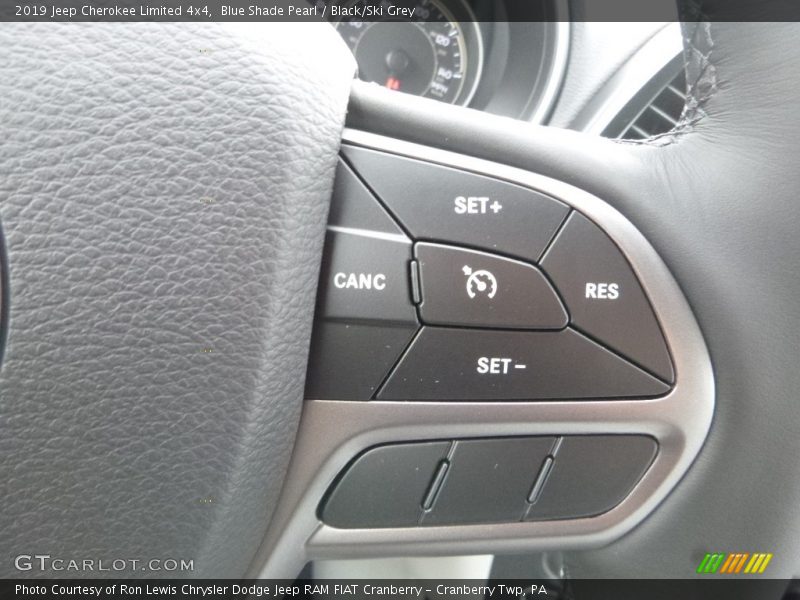 Blue Shade Pearl / Black/Ski Grey 2019 Jeep Cherokee Limited 4x4