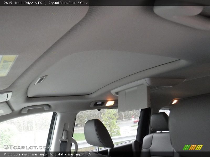 Crystal Black Pearl / Gray 2015 Honda Odyssey EX-L