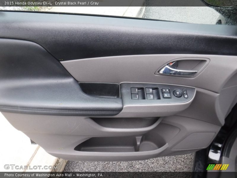 Crystal Black Pearl / Gray 2015 Honda Odyssey EX-L