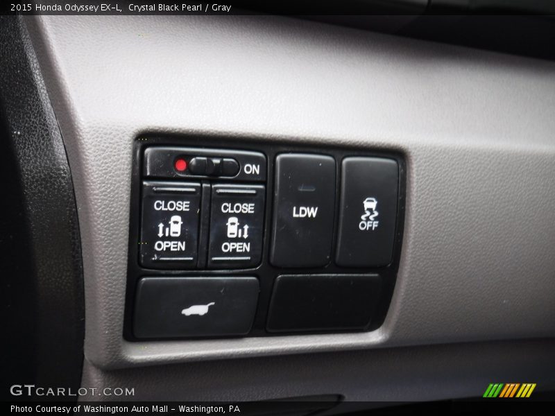 Crystal Black Pearl / Gray 2015 Honda Odyssey EX-L