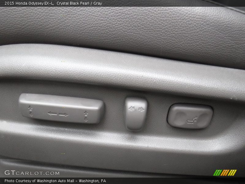 Crystal Black Pearl / Gray 2015 Honda Odyssey EX-L