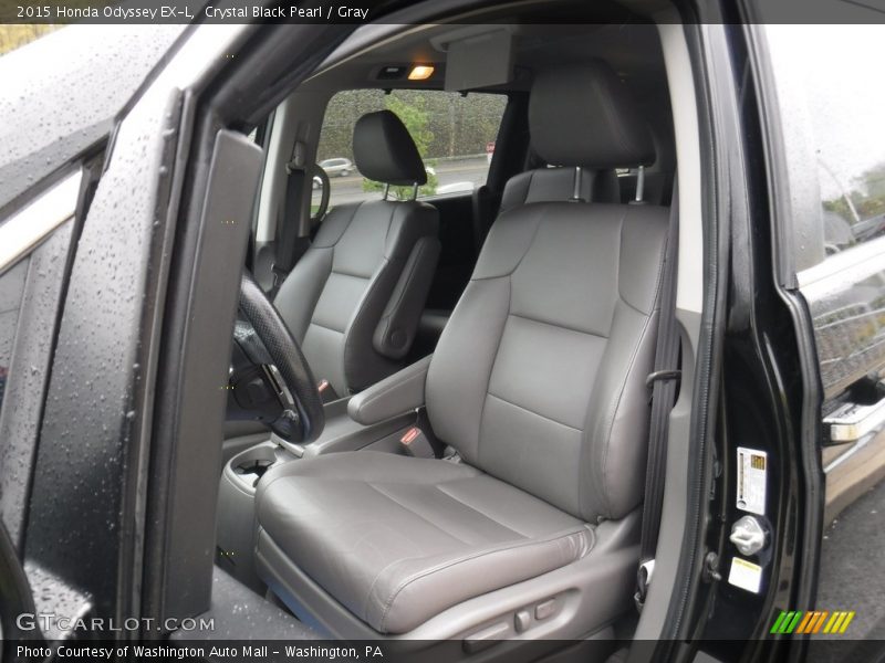 Crystal Black Pearl / Gray 2015 Honda Odyssey EX-L