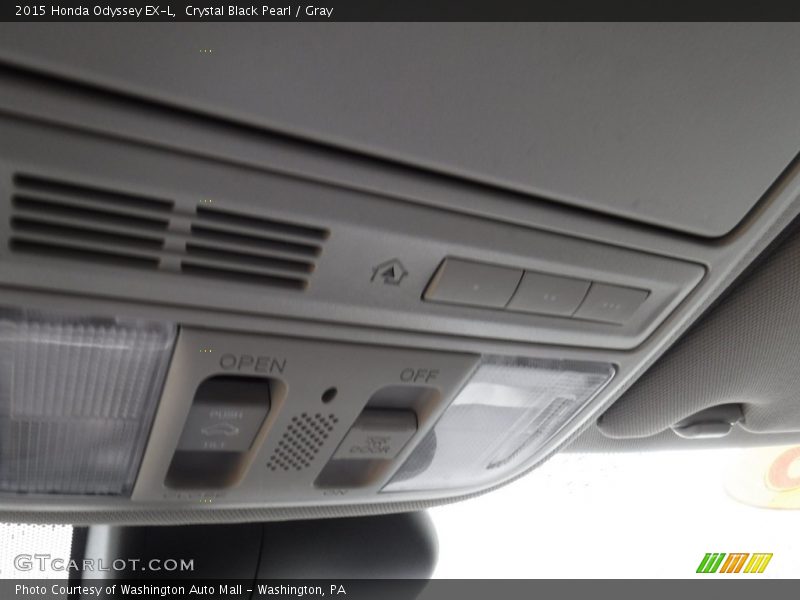 Crystal Black Pearl / Gray 2015 Honda Odyssey EX-L