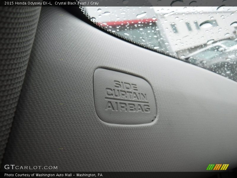 Crystal Black Pearl / Gray 2015 Honda Odyssey EX-L