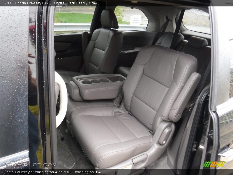 Crystal Black Pearl / Gray 2015 Honda Odyssey EX-L